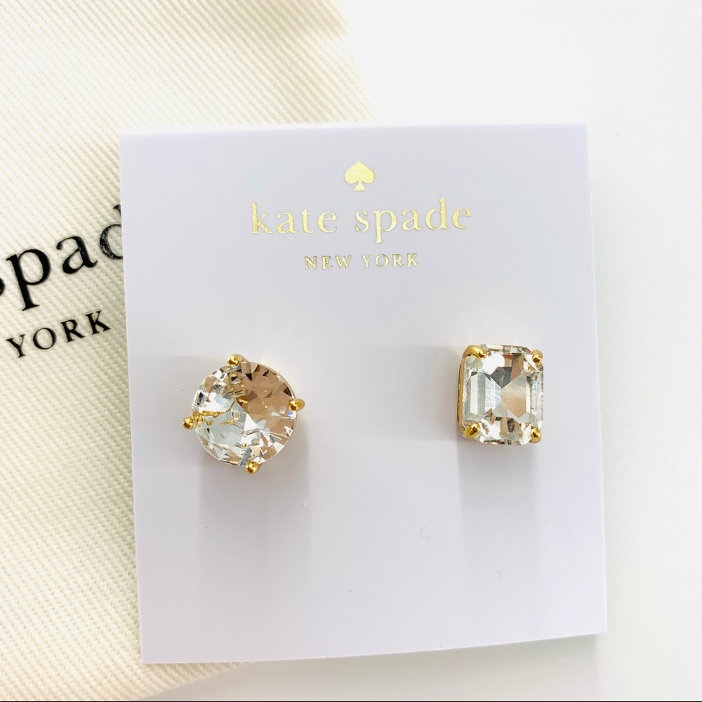 💕3/$30Kate Spade Mismatched Faceted Stud Earrings - Picture 2 of 8